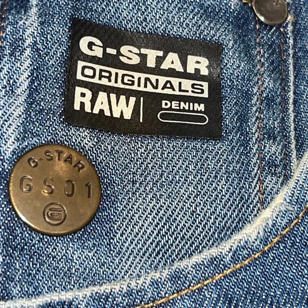 G-Star RAW Arc 3D GS01 Slim Jeans - Medium Vintage Aged Denim Wash Men's Sz. 30
